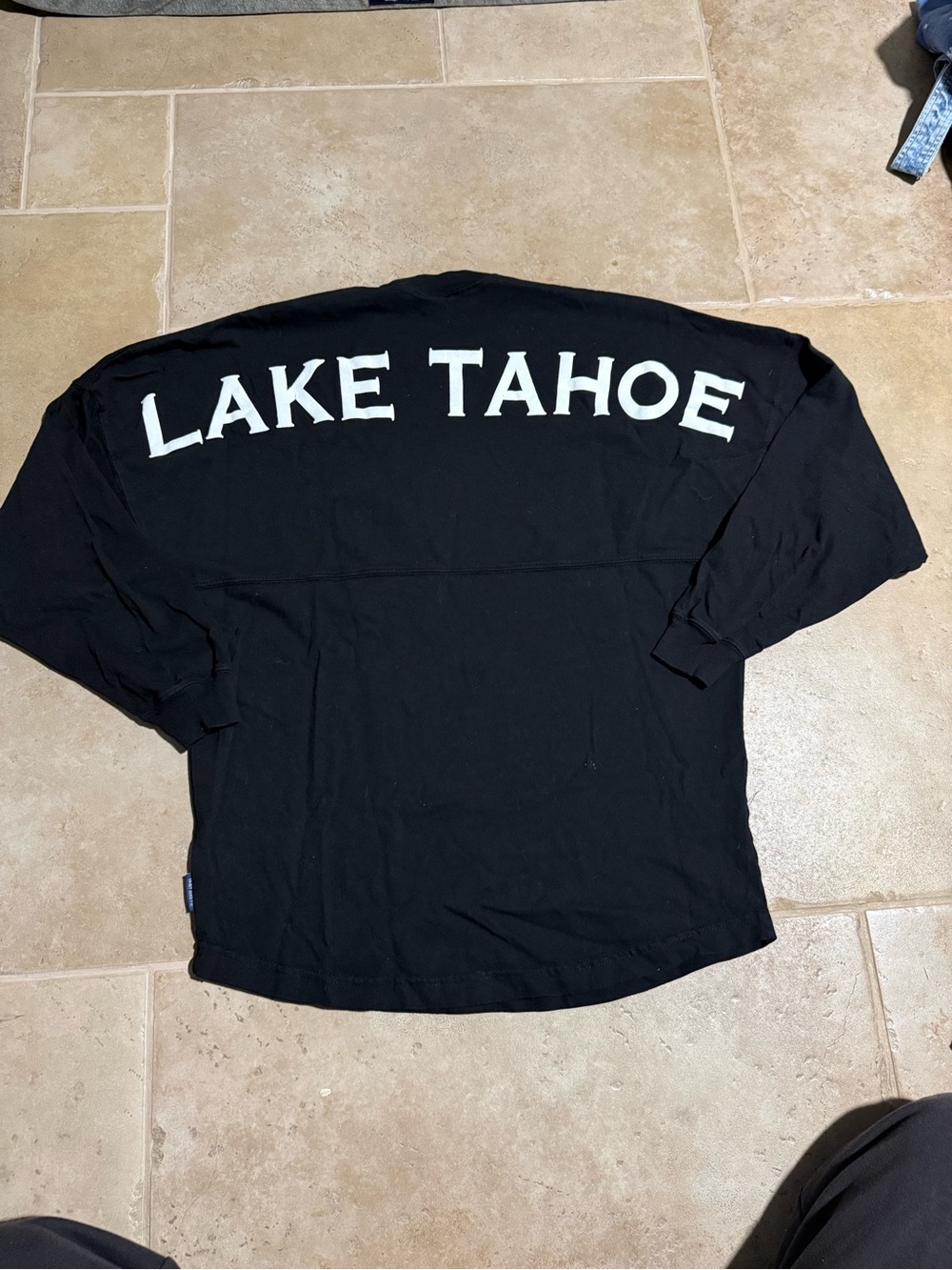Lake Tahoe Black Long-Sleeve Men's Shirt
